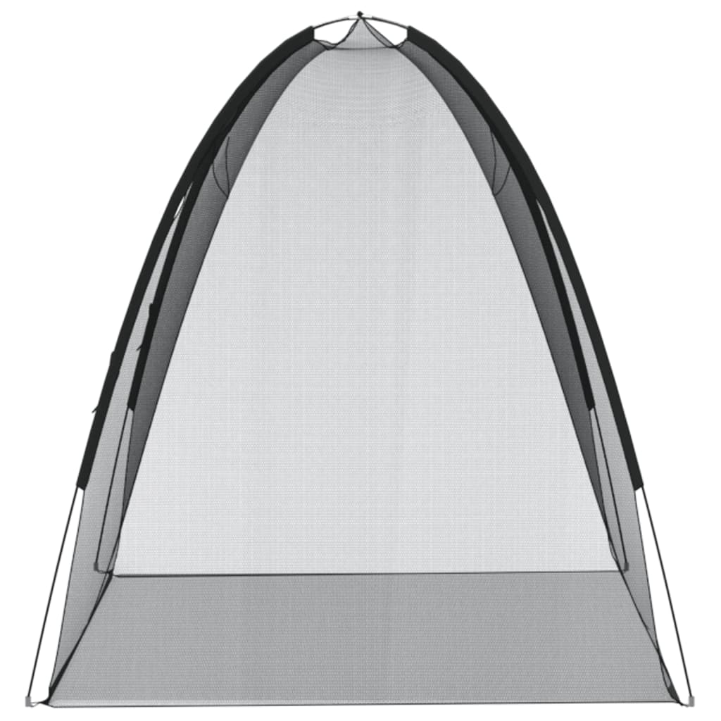 vidaXL Mosquito Net Mongolia with Doors 220 Mesh Black 200x120x130 cm