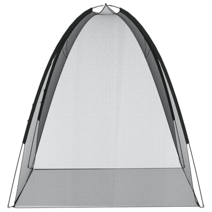 vidaXL Mosquito Net Mongolia with Doors 220 Mesh Black 200x120x130 cm