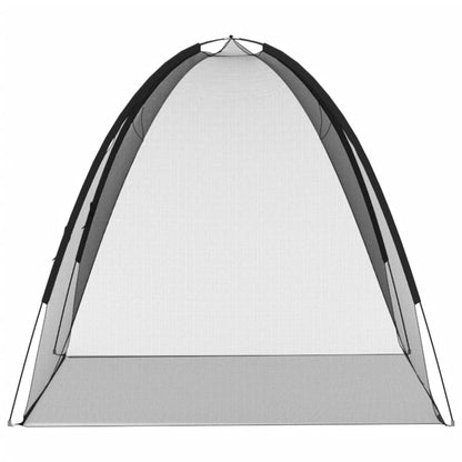 vidaXL Mosquito Net Mongolia with Doors 220 Mesh Black 200x150x140 cm