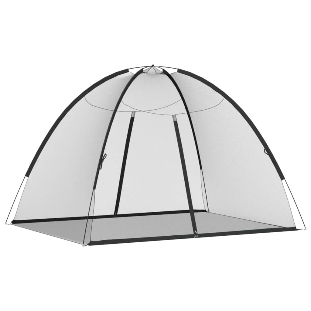 vidaXL Mosquito Net Mongolia with Doors 220 Mesh Black 200x150x140 cm
