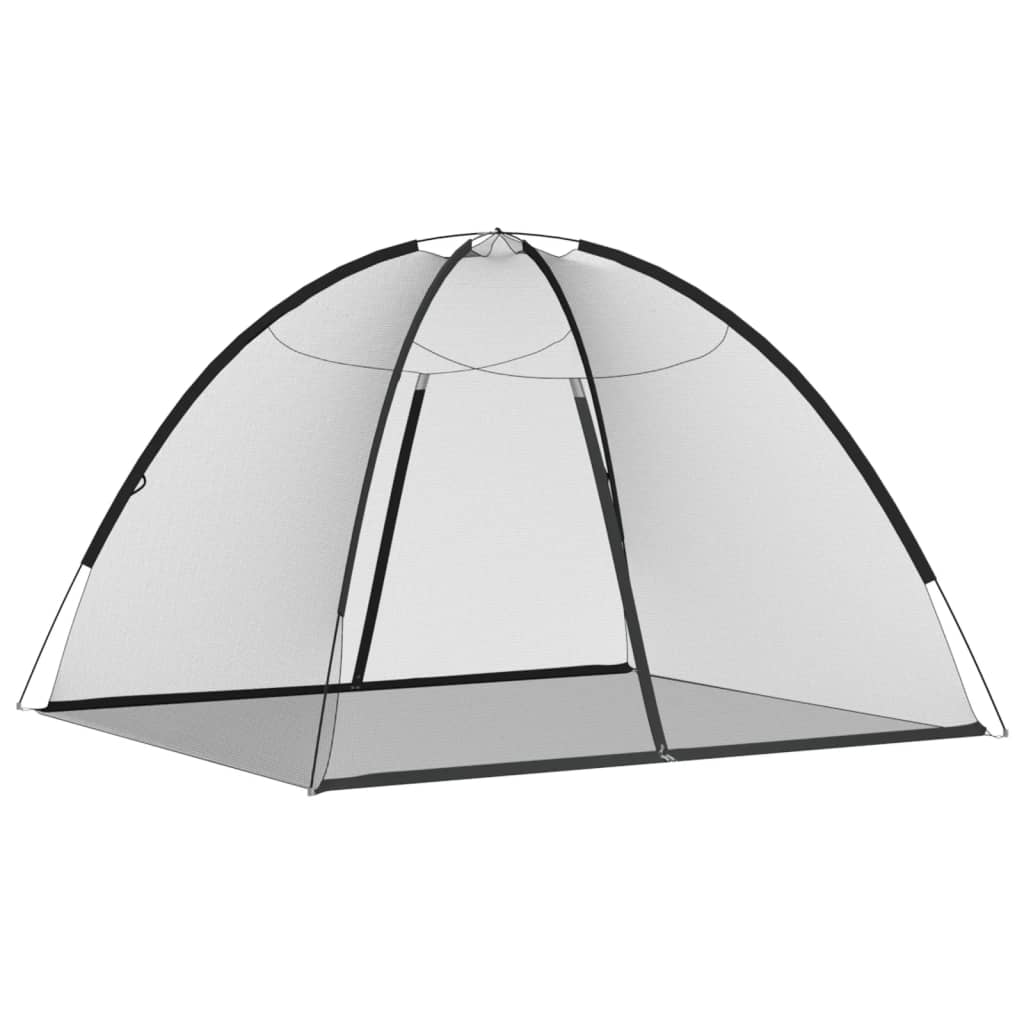 vidaXL Mosquito Net Mongolia with Doors 220 Mesh Black 200x180x135 cm