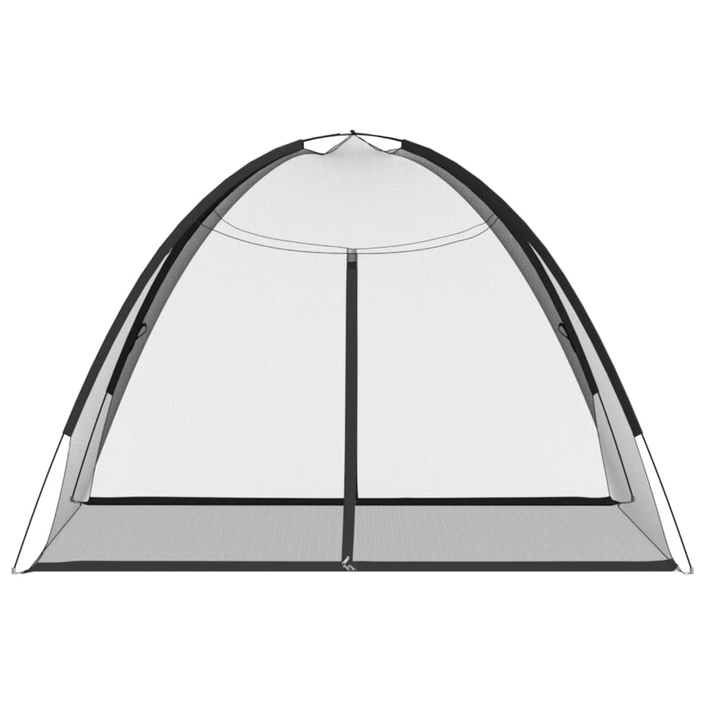 vidaXL Mosquito Net Mongolia with Doors 220 Mesh Black 200x180x135 cm