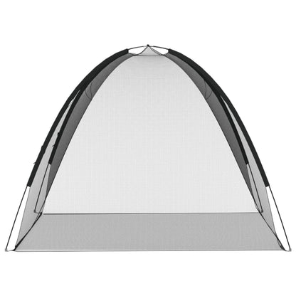 vidaXL Mosquito Net Mongolia with Doors 220 Mesh Black 200x180x135 cm