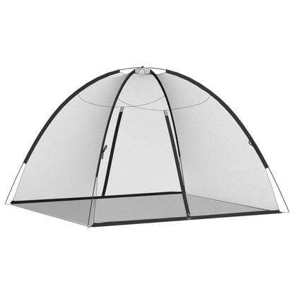 vidaXL Mosquito Net Mongolia with Doors 220 Mesh Black 200x180x135 cm