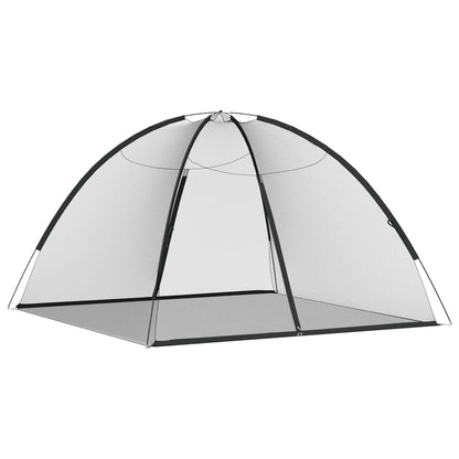 vidaXL Mosquito Net Mongolia with Doors 220 Mesh Black 200x200x135 cm