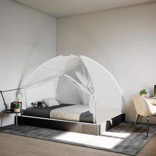 vidaXL Mosquito Net Mongolia with Doors 220 Mesh White 200x150x140 cm