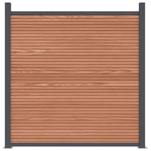 vidaXL Fence Panel Brown 1218x186 cm WPC