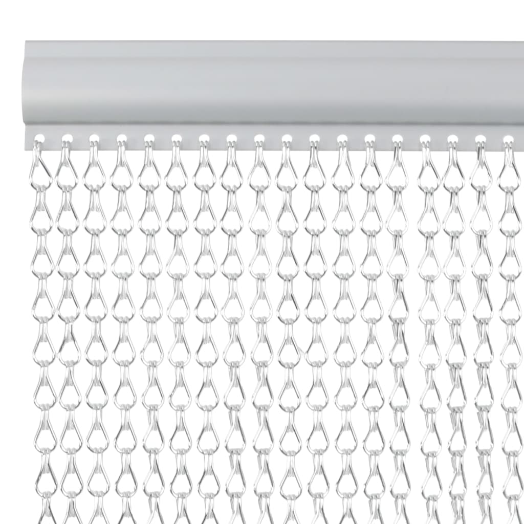 vidaXL Chain Door Fly Screen 80x201 cm Aluminium