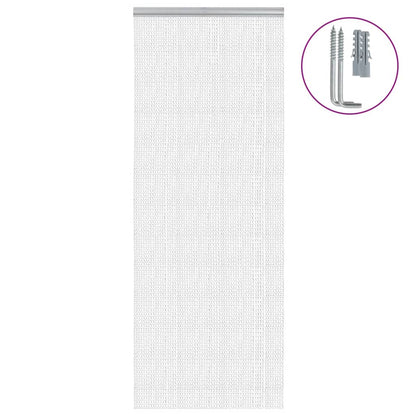 vidaXL Chain Door Fly Screen 80x212 cm Aluminium
