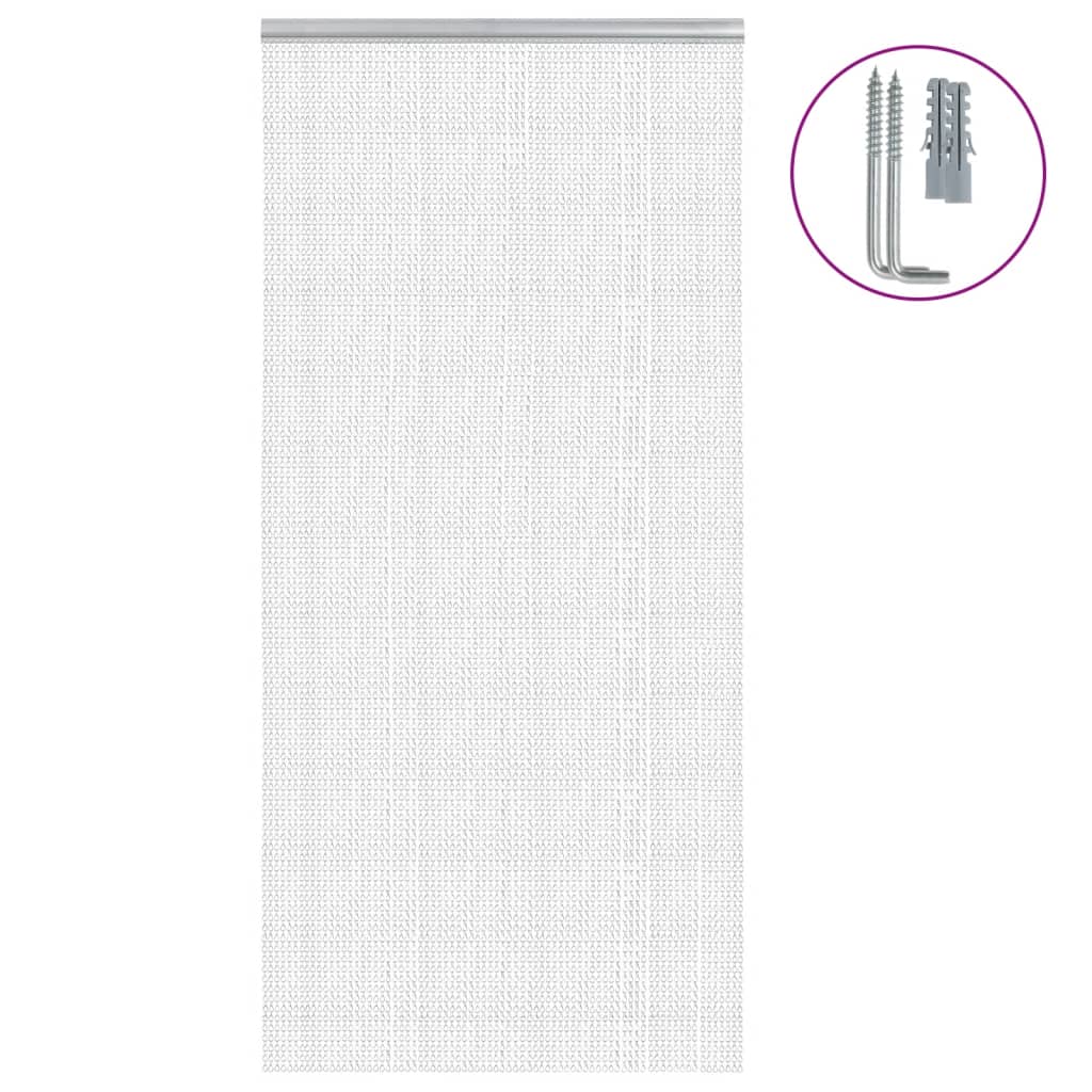vidaXL Chain Door Fly Screen 100x200 cm Aluminium