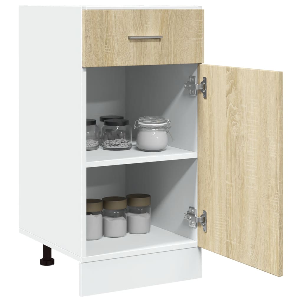 vidaXL Drawer Bottom Cabinet Lyon Sonoma Oak 40x46x81.5 cm Engineered Wood