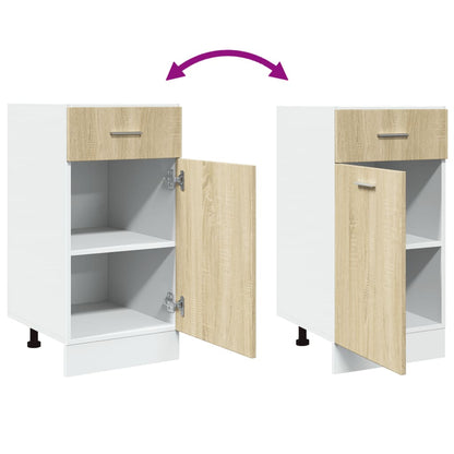vidaXL Drawer Bottom Cabinet Lyon Sonoma Oak 40x46x81.5 cm Engineered Wood