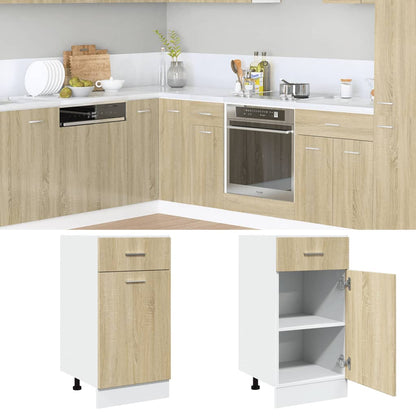 vidaXL Drawer Bottom Cabinet "Lyon" Sonoma Oak 40x46x81.5 cm