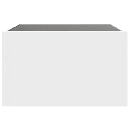 vidaXL Coffee Table with Infinity LED White 50x50x30 cm