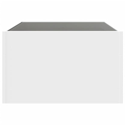 vidaXL Coffee Table with Infinity LED White 70x50x30 cm