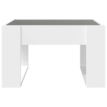 vidaXL Coffee Table with Infinity LED White 50x53x30 cm