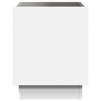 vidaXL Coffee Table with Infinity LED White 50x50x50 cm
