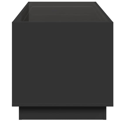 vidaXL Coffee Table with Infinity LED Black 70x50x50 cm
