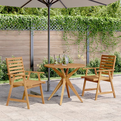 vidaXL 3 Piece Garden Dining Set Solid Wood Acacia