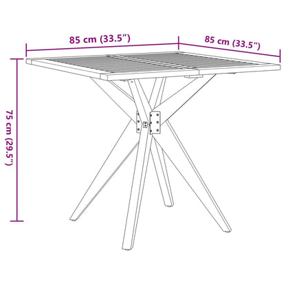 vidaXL 3 Piece Garden Dining Set Solid Wood Acacia