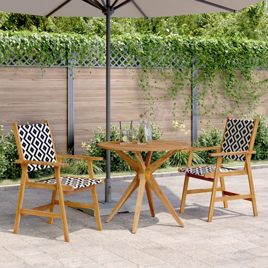 vidaXL 3 Piece Garden Dining Set Solid Wood Acacia