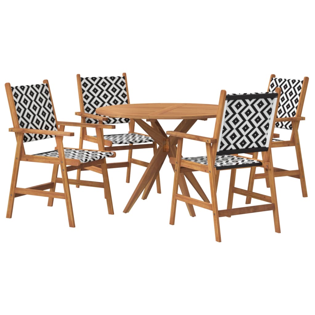 vidaXL Garden Dining Set | Natural wood | Solid Acacia Wood | Standard | Durable