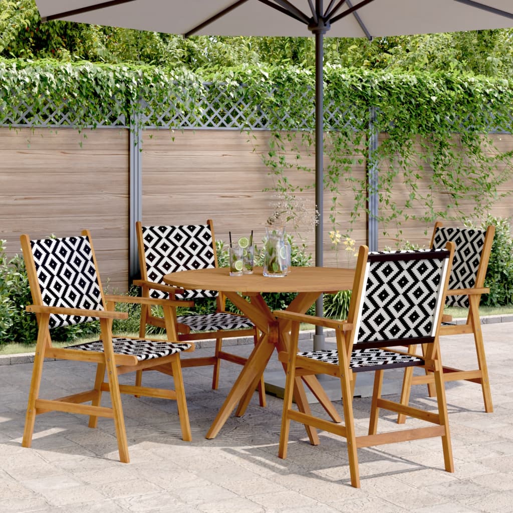 vidaXL Garden Dining Set | Natural wood | Solid Acacia Wood | Standard | Durable