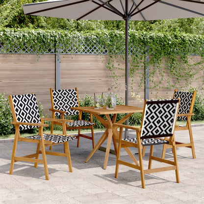 vidaXL 5 Piece Garden Dining Set Solid Wood Acacia