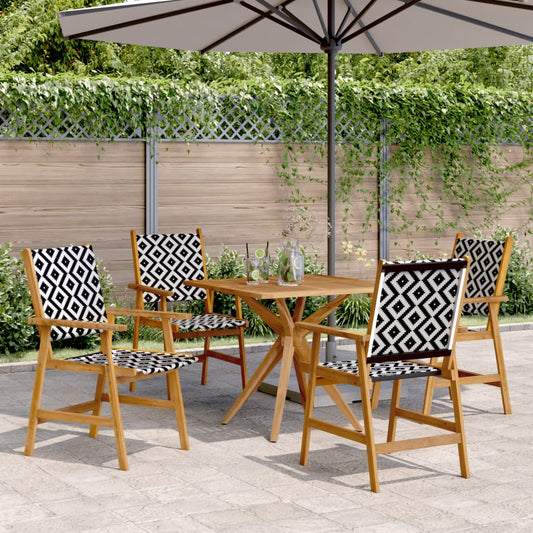 vidaXL 5 Piece Garden Dining Set Solid Wood Acacia