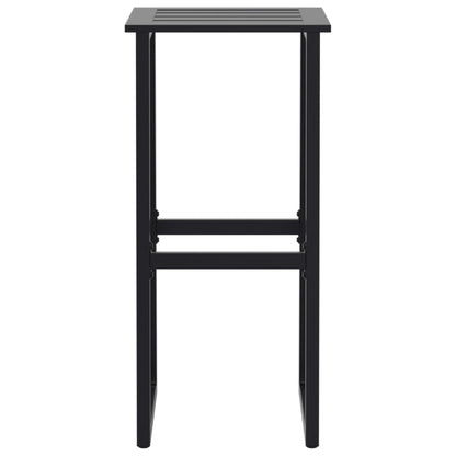 vidaXL 5 Piece Garden Bar Set Black Powder-coated Steel