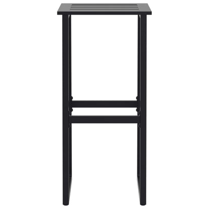 vidaXL 11 Piece Garden Bar Set Black Powder-coated Steel