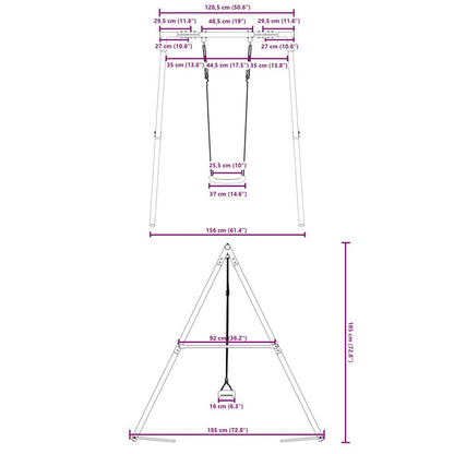 vidaXL Outdoor Swing Set with Swing