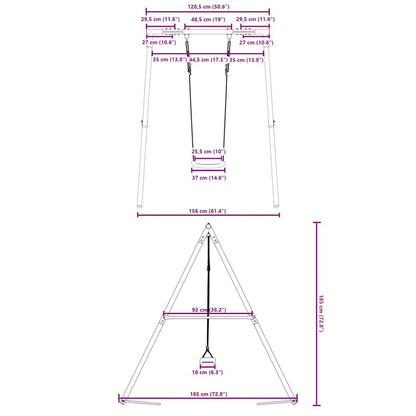 vidaXL Outdoor Swing Set with Swing