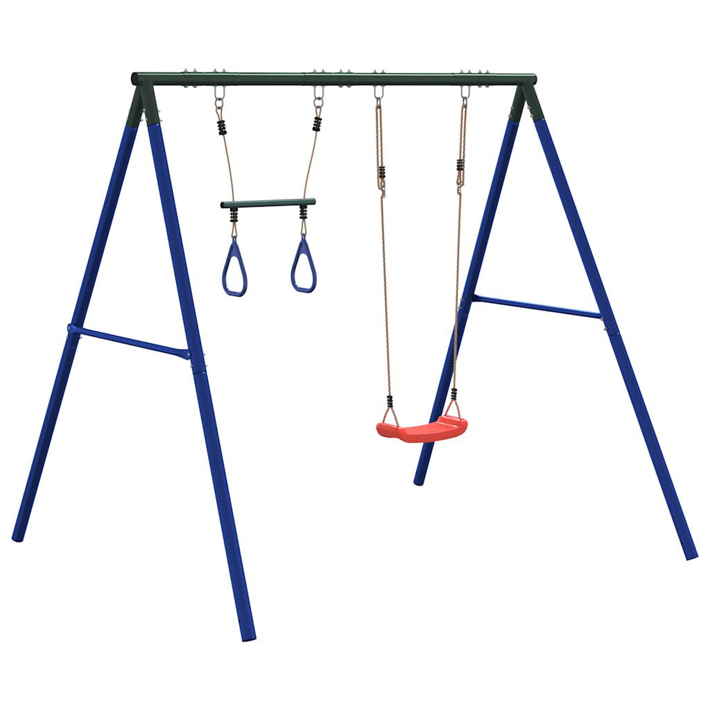 vidaXL Outdoor Swing Set with Swing and Trapeze