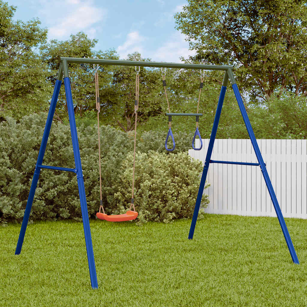 vidaXL Outdoor Swing Set with Swing and Trapeze