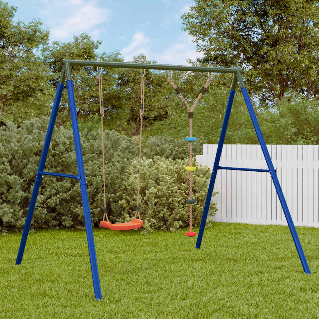 vidaXL Outdoor Swing Set with Swing and Disc Swing