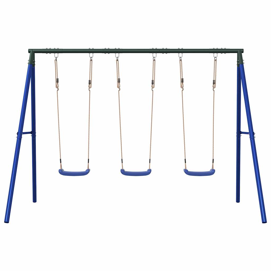 vidaXL Outdoor Swing Set with 3 Swings