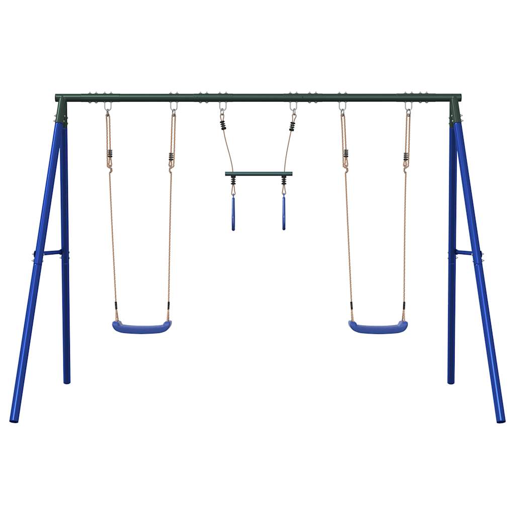 vidaXL Outdoor Swing Set with Swings and Trapeze