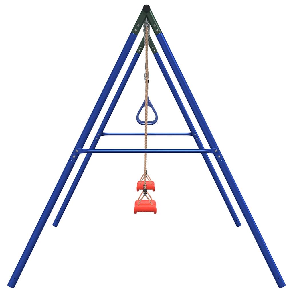 vidaXL Outdoor Swing Set with Swings and Trapeze