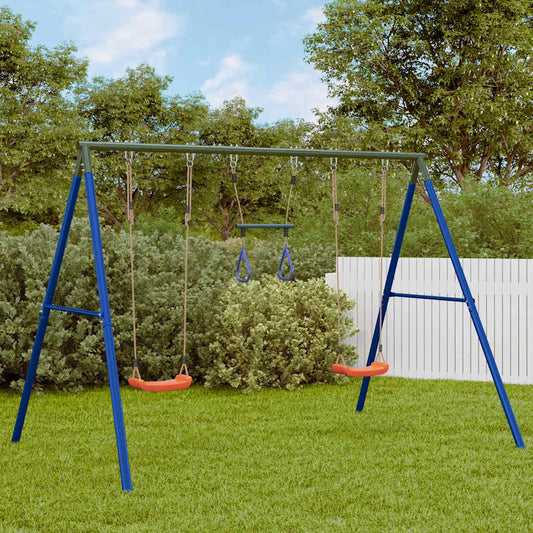 vidaXL Outdoor Swing Set with Swings and Trapeze