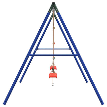 vidaXL Outdoor Swing Set with Swings and Ladder