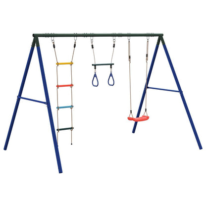 vidaXL Outdoor Swing Set with Swing, Trapeze, Ladder