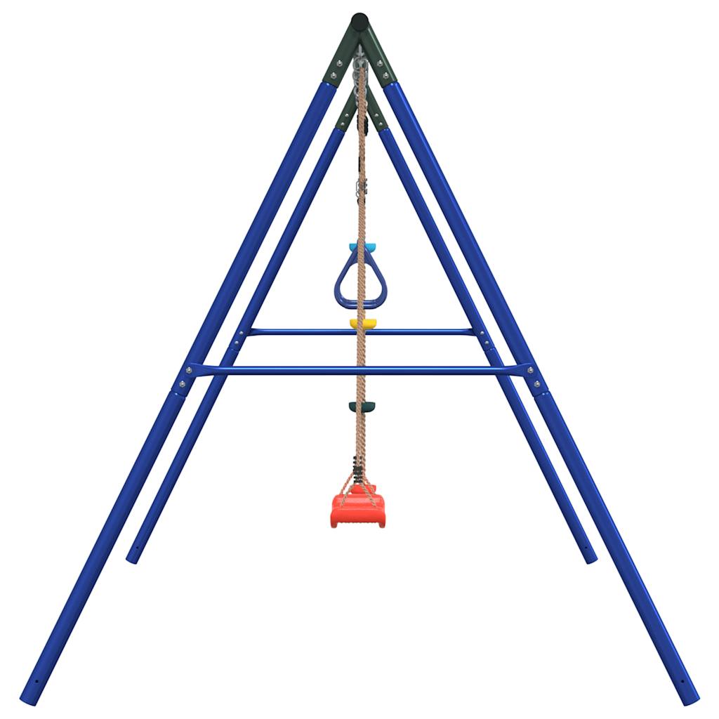 vidaXL Outdoor Swing Set with Swing, Trapeze, Disc Swing