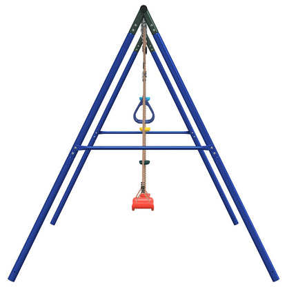 vidaXL Outdoor Swing Set with Swing, Trapeze, Disc Swing
