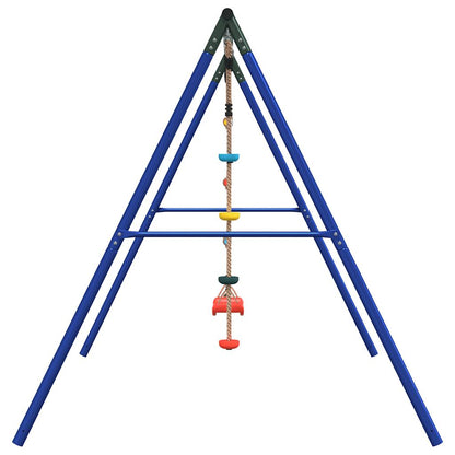 vidaXL Outdoor Swing Set with Swing, Ladder, Disc Swing