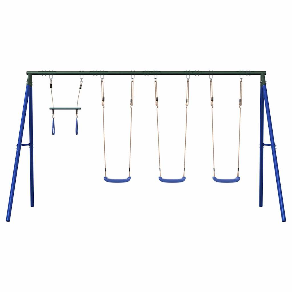 vidaXL Outdoor Swing Set with Swings and Trapeze