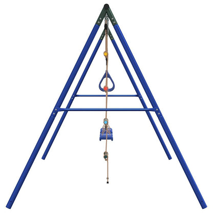 vidaXL Outdoor Swing Set with Swings, Trapeze, Ladder