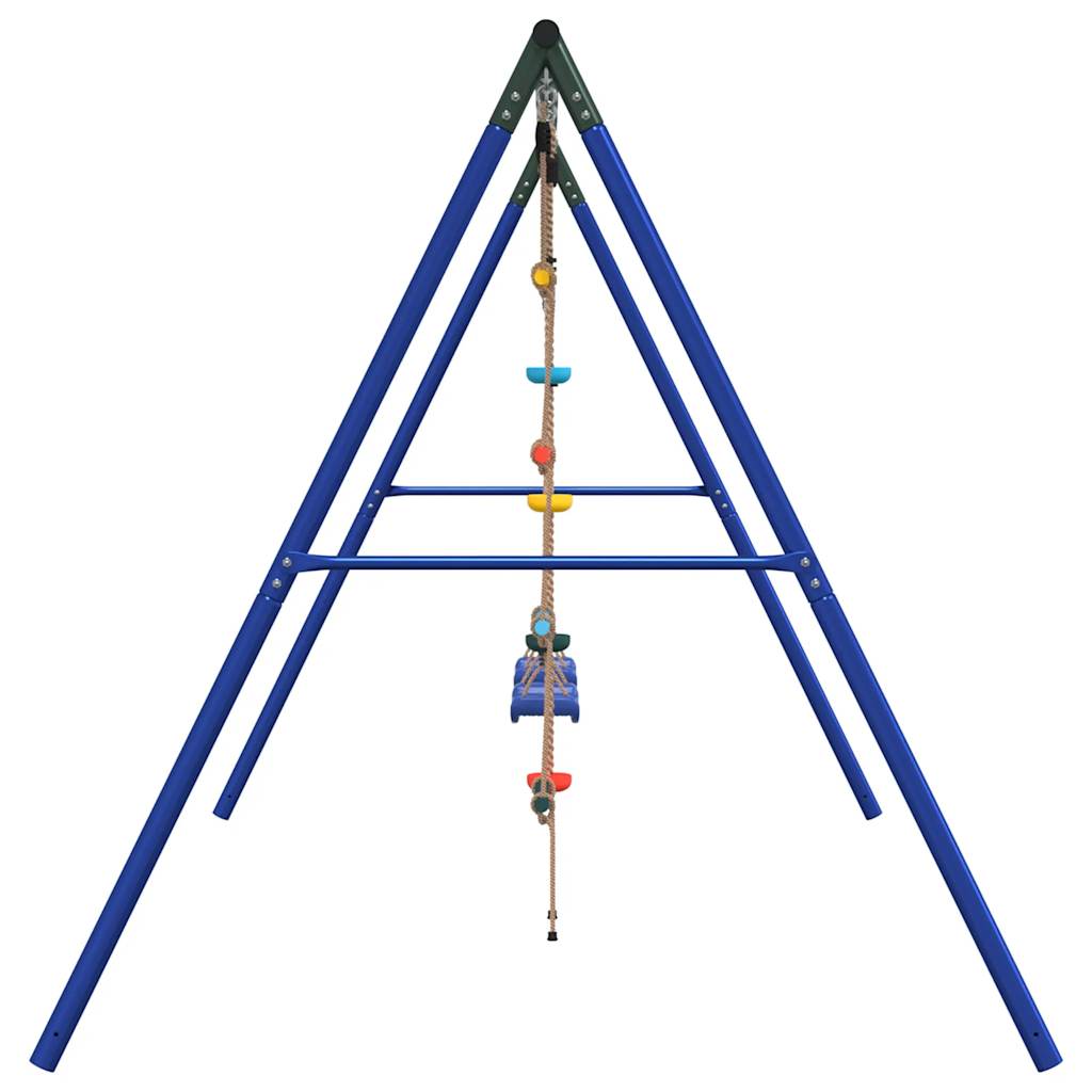 vidaXL Outdoor Swing Set with Swings, Ladder, Disc Swing
