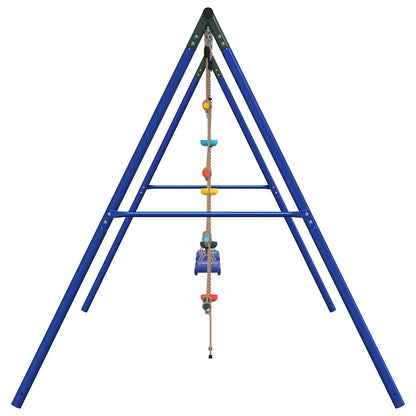 vidaXL Outdoor Swing Set with Swings, Ladder, Disc Swing
