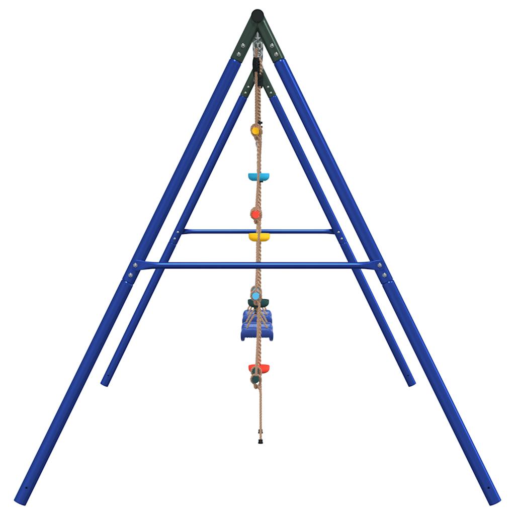 vidaXL Outdoor Swing Set with Swing, Trapeze, Ladder, Disc Swing